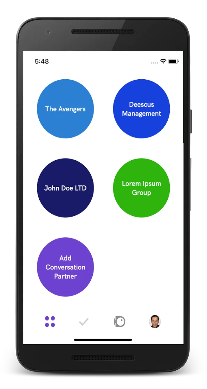 Deescus — app screen