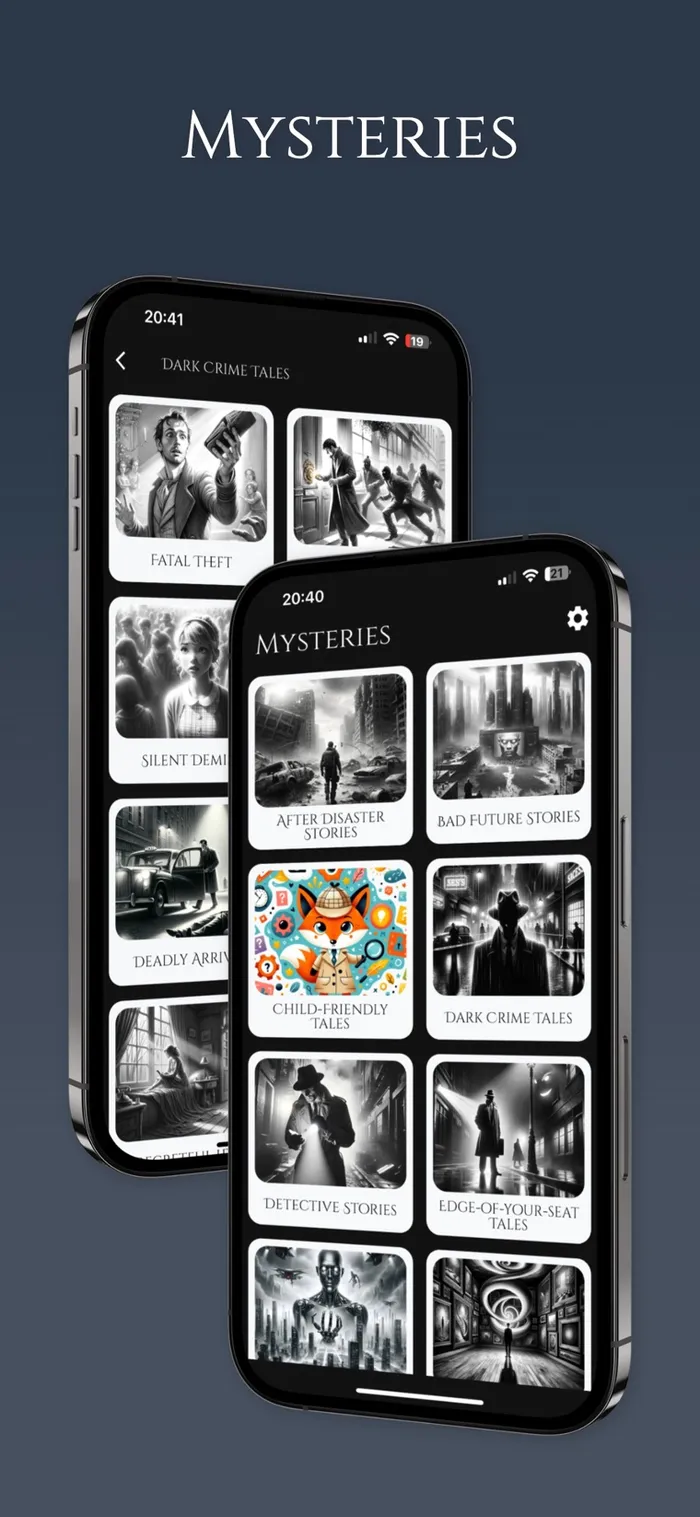 Dark Mysteries — app screen
